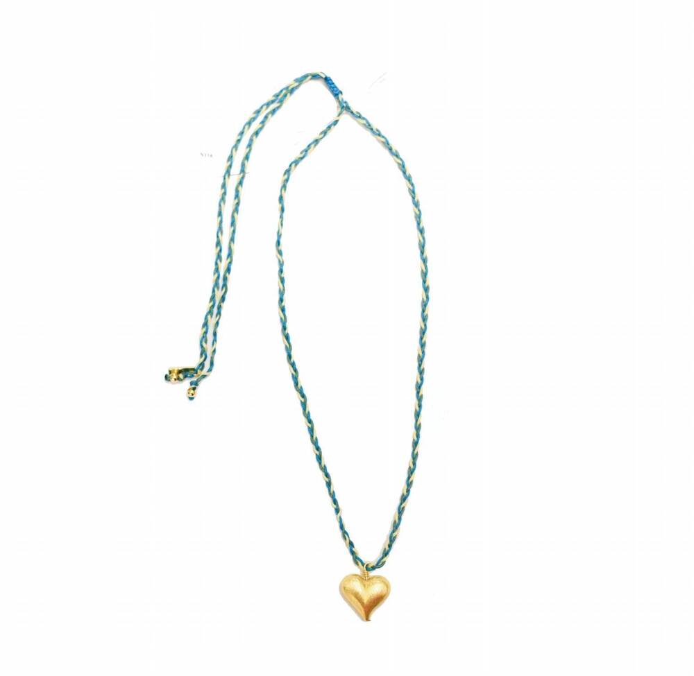 NEW ADRIANA PAPPAS women's heart of gold necklace in gold